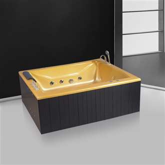 Rio Two Person Wooden Skirt  Combo Massage Indoor Bathtub