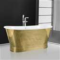 Denver Golden Cast Iron Indoor Soaking Bathtub