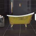 Verona Small Indoor Soaking Mosaic Clawfoot Acrylic Bathtub