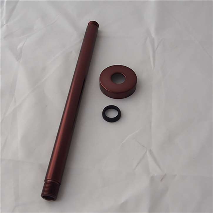 Oil Rubbed Bronze Wall Mount Shower Arm with 1/2-Inch NPT Thread