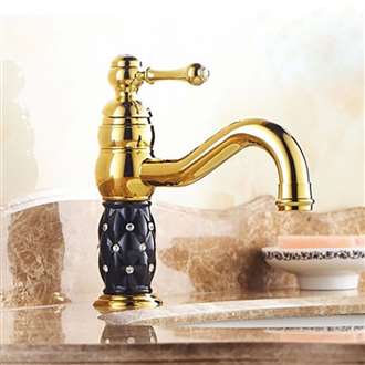 Yale Luxury Gold Single Handle Bathroom Sink Faucet