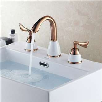 Leonardo Gold Dual Handle Sink Faucet