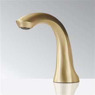Fontana Napoli Luxury Commercial Touchless Faucet in Brushed Gold
