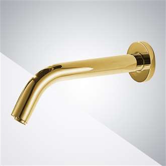 Fontana Gold Wall Mount Commercial Sensor Faucet