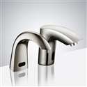 Fontana Napoli Deck Mount Brushed Nickel Finish Automatic Commercial Sensor Faucet And Soap Dispenser