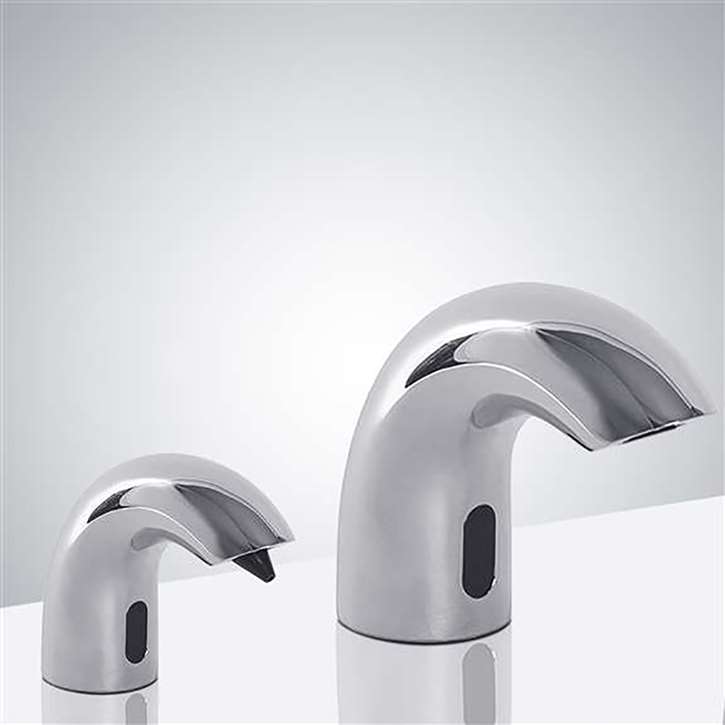 Commercial Toilets Motion Sensor Faucet with Motion Sensor Soap Dispenser
