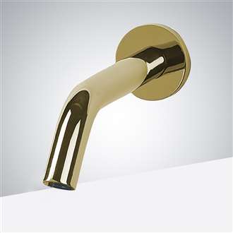 Fontana Brio Wall Mount Commercial Sensor Faucet in Gold Finish