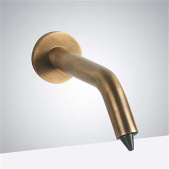 Wall Mount Commercial Automatic Soap Dispenser In Antique Brass Finish