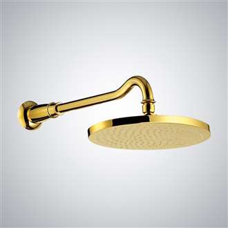 Gold Plated Venncio Round Rain Shower Head