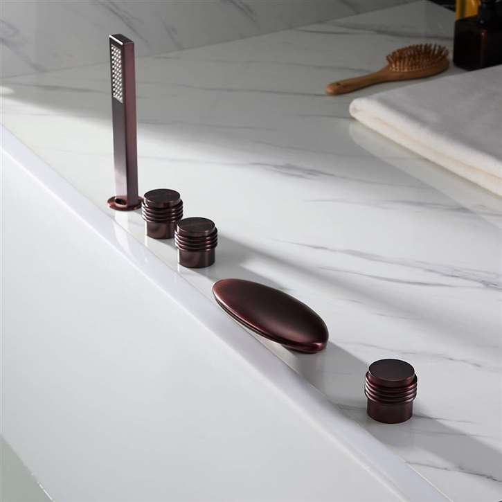 Vincci Oil Rubbed Bronze Wide Spout Bathtub System