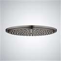 Fontana 12" Matte Black Round LED Rainfall Showerhead