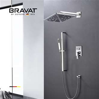 Bravat Wall Mount Rainfall Shower Set System
