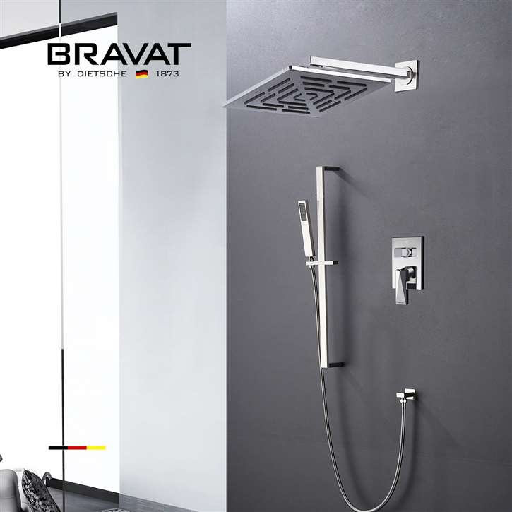 Bravat Wall Mount Rainfall Shower Set System