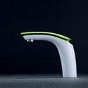 Leonardo SÃ¡rga Contemporary Bath Sink Faucet With Green Handle