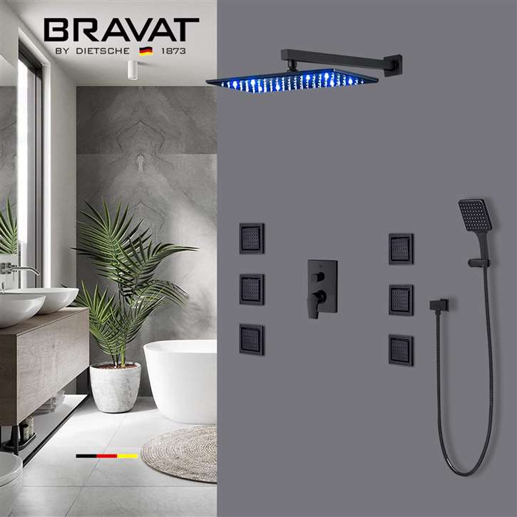 Bravat Oil Rubbed Bronze LED Shower System