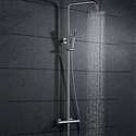LED Rainfall Shower Head with Handheld Shower and Shower Faucet