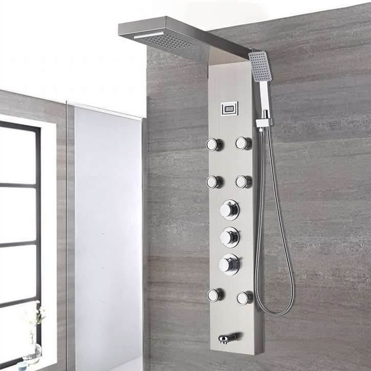 Fontana Thermostatic Shower Massage Panel System