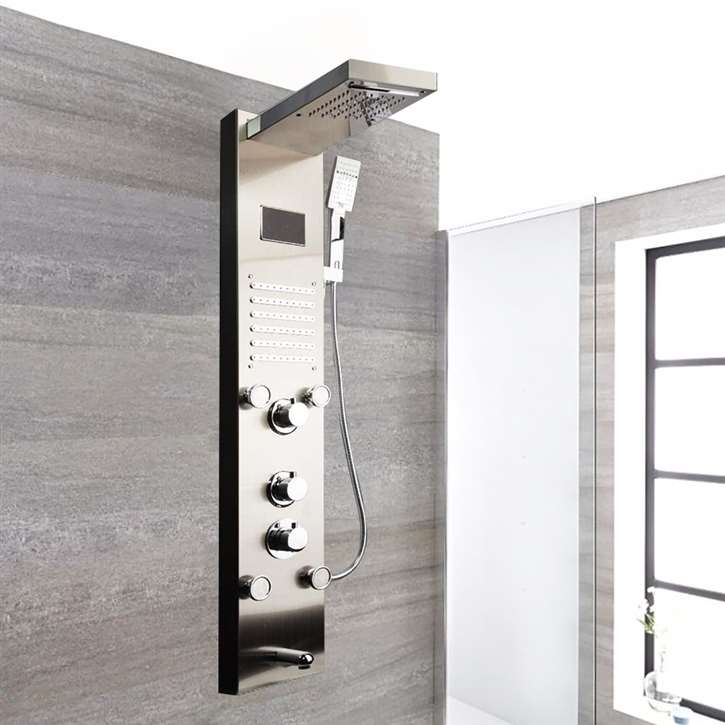 Fontana Thermostatic Shower Massage Panel System