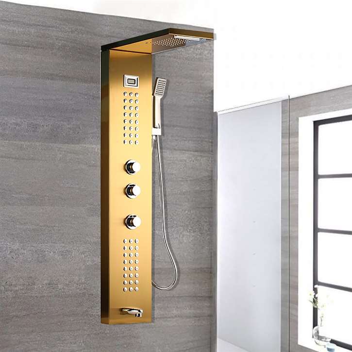 Fontana Thermostatic Shower Massage Panel System