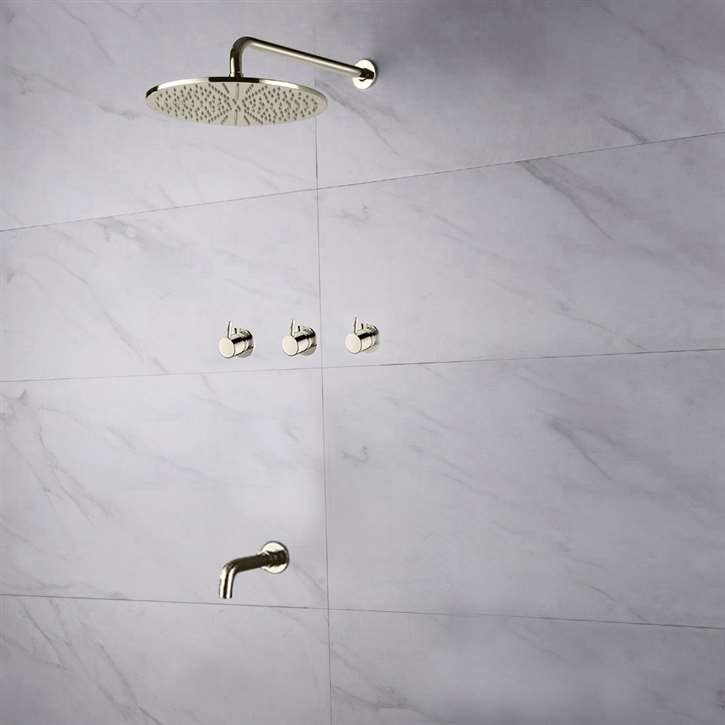 Fontana Oceana Shower Set with Rainfall Shower Head Faucet Set