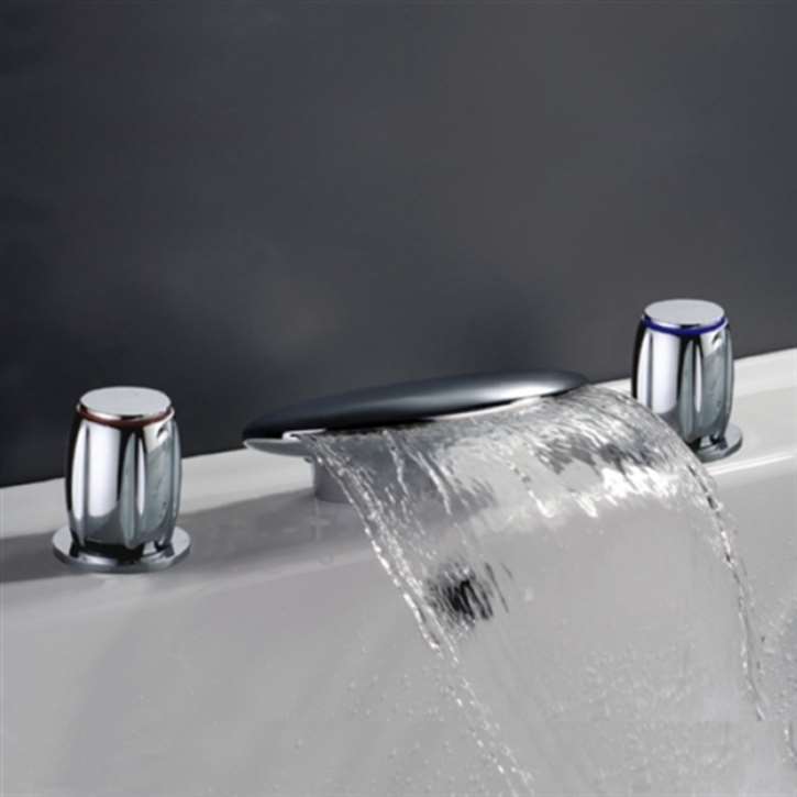 Verde Chrome European Waterfall Bathtub Faucet