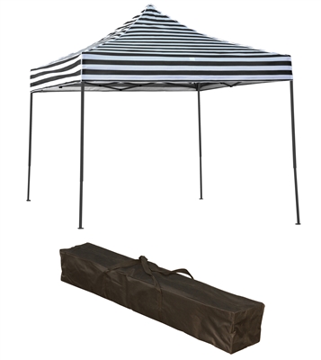 Trademark Innovations Lightweight Portable Canopy Tent Set Black Stripe Canopy Cover