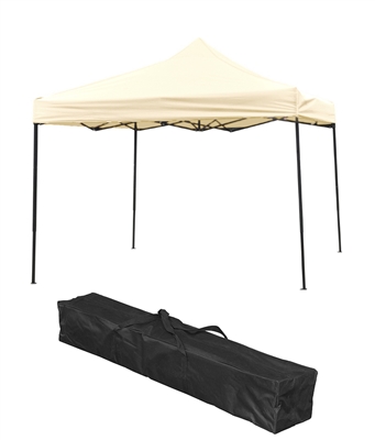 Trademark Innovations Lightweight Portable Canopy Tent Set Cream Canopy Cover
