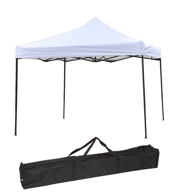 10ft by 10ft Collapsible Whtie Canopy Event Set Up Portable Lightweight