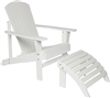 Fir Wood Adirondack Chair with Footrest by Trademark Innovations