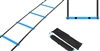 Trademark Innovations Agility Ladder Thick Rungs for Extra Durability (Black Blue, 12 Foot)