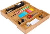 Expandable Bamboo Utility, Flatware, Office Beauty Products Organizer by Trademark Innovations