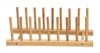 Plate Holder For 8 Plates Made From Natural Bamboo by Trademark Innovations