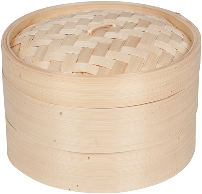 Bamboo Steamer 3 Piece 10 Inch Diameter By Trademark Innovations