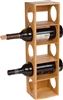 Bamboo Stackable Tower 5 Bottle Wine Holder by Trademark Innovations