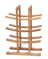 Wine Rack Holds 12 Bottles Made From Natural Bamboo By Trademark Innovations