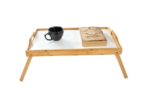 Bamboo Folding Bed Tray, Laptop Tray With Handles by Trademark Innovations