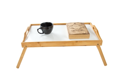 Bamboo Folding Bed Tray, Laptop Tray With Handles by Trademark Innovations
