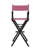 Director's Chair Counter Height Black Wood By Trademark Innovations (Pink)
