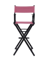 Director's Chair Counter Height Black Wood By Trademark Innovations (Pink)