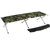 Trademark Innovations Portable Folding Camping Bed Cot Portable Bed 260 lbs Capacity Camo