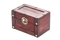 Small Decorative Wood Treasure Chest By Trademark Innovations