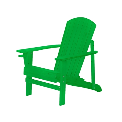 Natural Wood Adirondack Chair by Trademark Innovations (Green)
