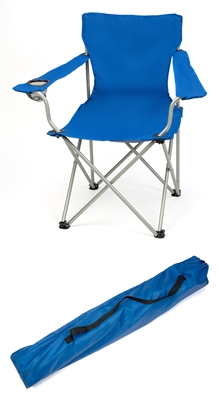Portable Folding Camp Chair by Trademark Innovations (Blue)