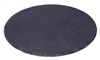 14" Round Slate Cheese Board Serving Tray with Slate Chalk by Trademark Innovations