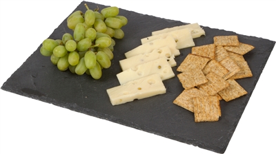 Slate Cheese Board Serving Tray with Chalk by Trademark Innovations
