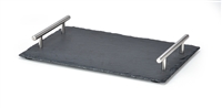 Slate Cheeseboard 12" x 8" with Handles- by Trademark Innovations