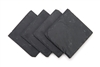 Square Slate Drink Coasters 4" x 4" Set of 4 by Trademark Innovations 