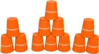 Quick Stack Cups Speed Training Sports Stacking Cups Set of 12 By Trademark Innovations (Orange)