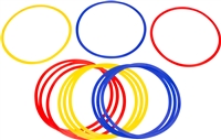 Trademark Innovations Speed Agility Training Rings Set of 12 18" Diameter Multicolor