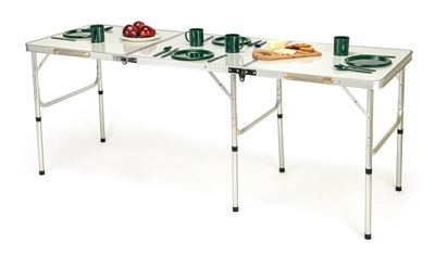 Portable Lightweight  Aluminum Folding Table by Trademark Innovations